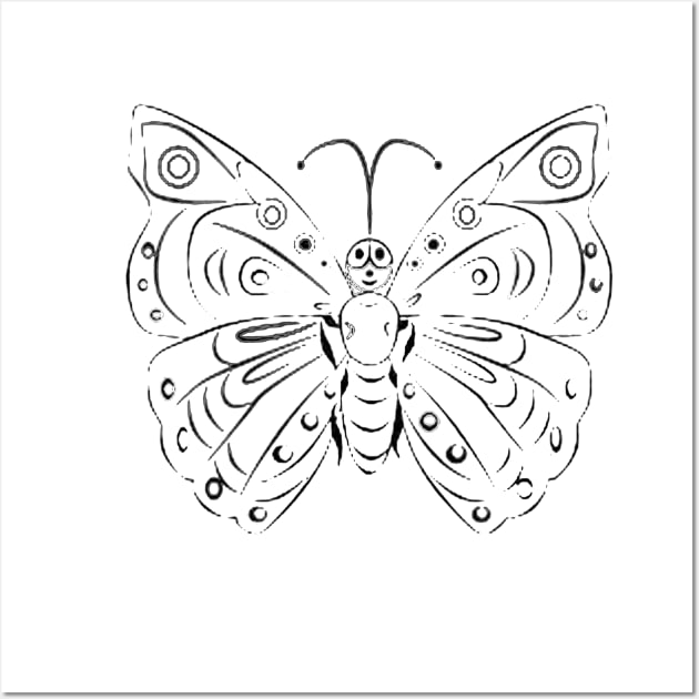 Butterfly Design Wall Art by Yeni